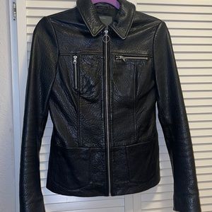 100% sheep leather jacket